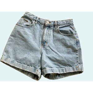 Vintage CALVIN KLEIN CK 90s 2000s Y2k Denim Hi Waisted Shorts Size 27
